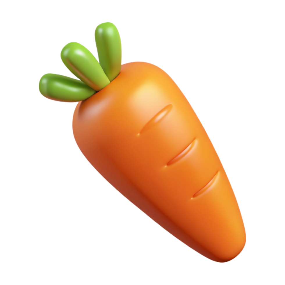 rare elegant Carrot, orange, whole NO BACKGROUND with Transparent Background. high quality png