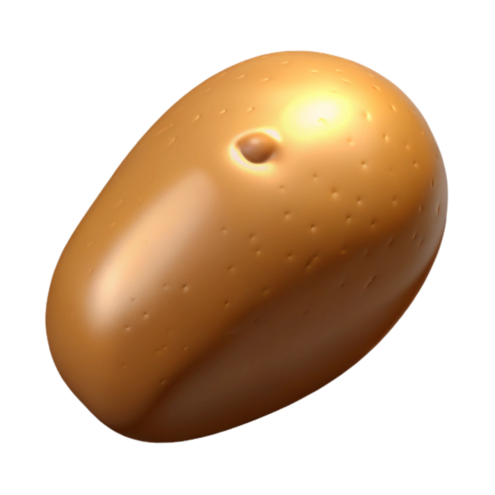 remarkable urban Potato, brown, whole NO BACKGROUND with Transparent Background. fine detail png
