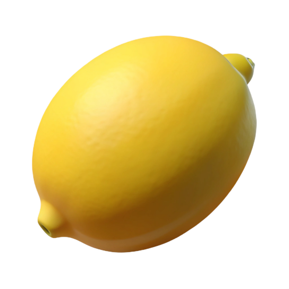 majestic melancholic elegant Lemon, whole, yellow NO BACKGROUND with Transparent Background. flawless png