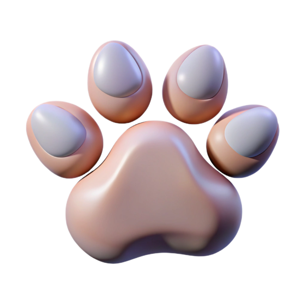 picturesque tranquil creative Cat paw print NO BACKGROUND with Transparent Background. masterfully captured png