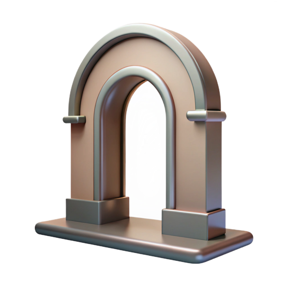 majestic dramatic classic Art Deco doorway arch, NO BACKGROUND with Transparent Background. exclusive png