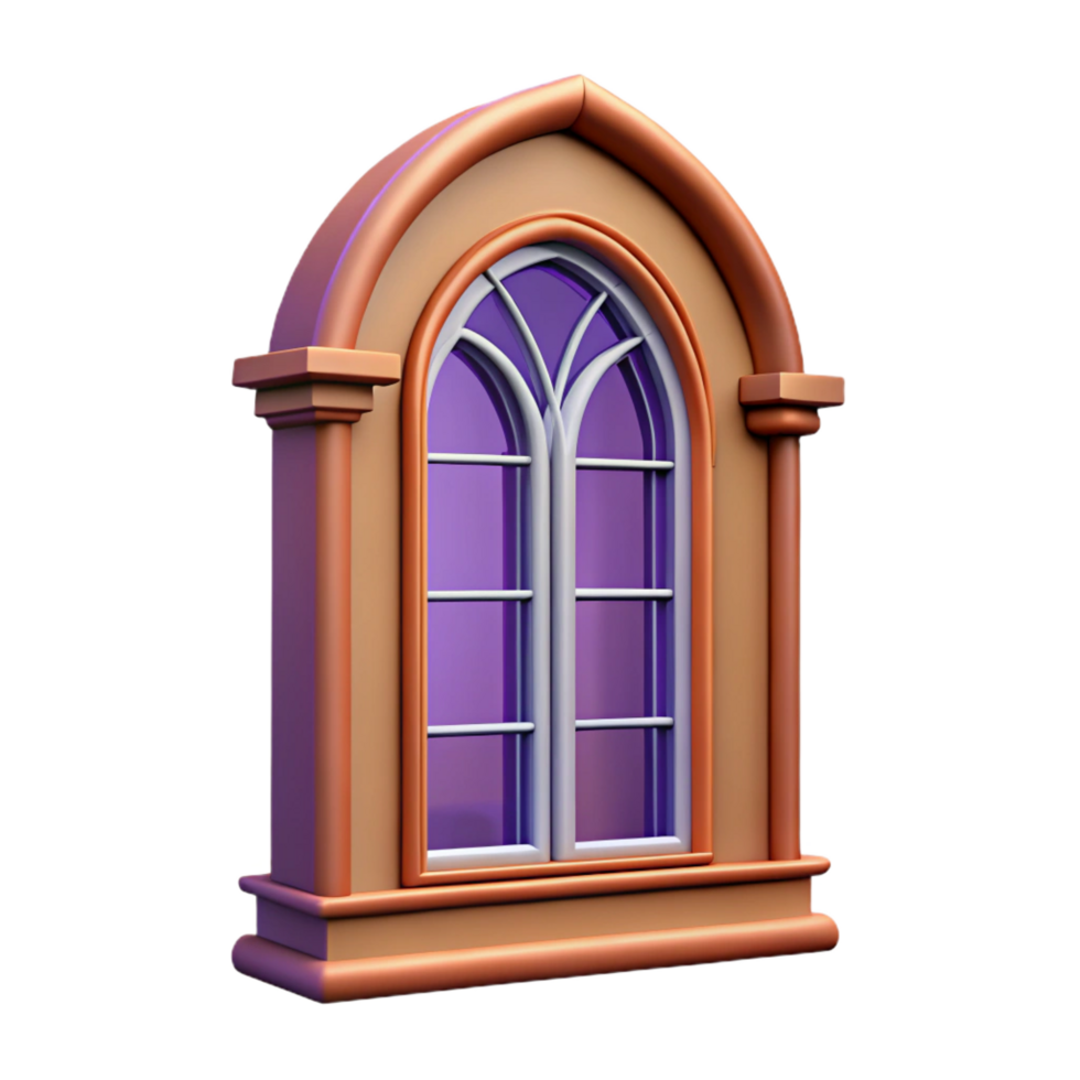 sumptuous playful victorian Victorian window frame, NO BACKGROUND with Transparent Background. refined png