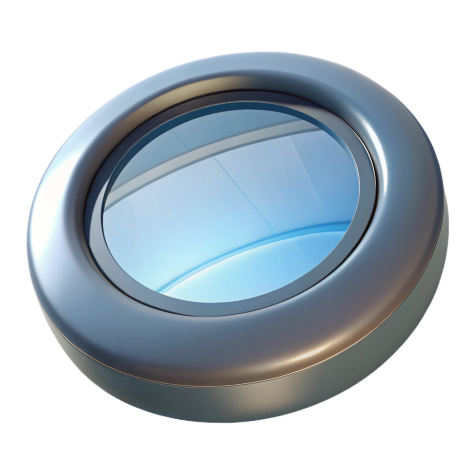 spectacular harmonious elegant Skylight, circular, modern, NO BACKGROUND with Transparent Background. expertly shot png