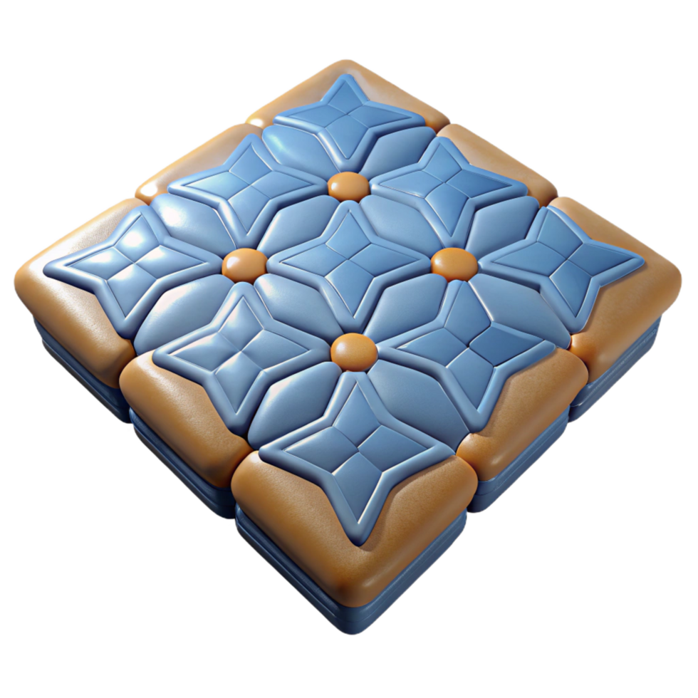 sought-after mid-century Floor tile, ceramic, patterned, NO BACKGROUND with Transparent Background. elite png