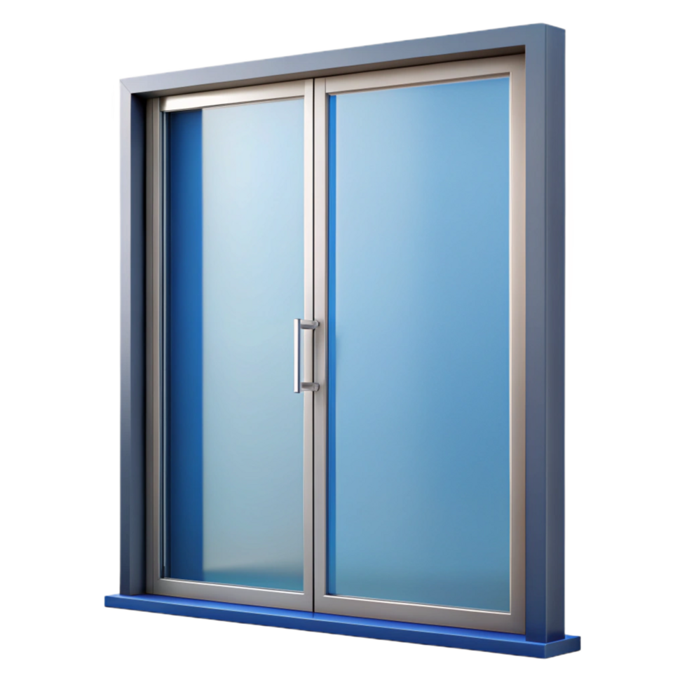 playful dramatic Sliding glass door, aluminum frame, NO BACKGROUND with Transparent Background. impeccable png