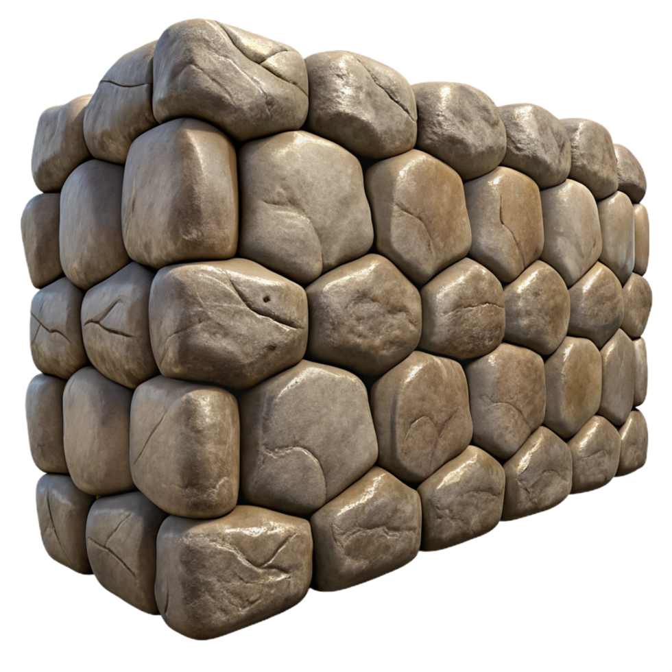 timeless elegant Stone wall texture, rough, NO BACKGROUND with Transparent Background. precision png