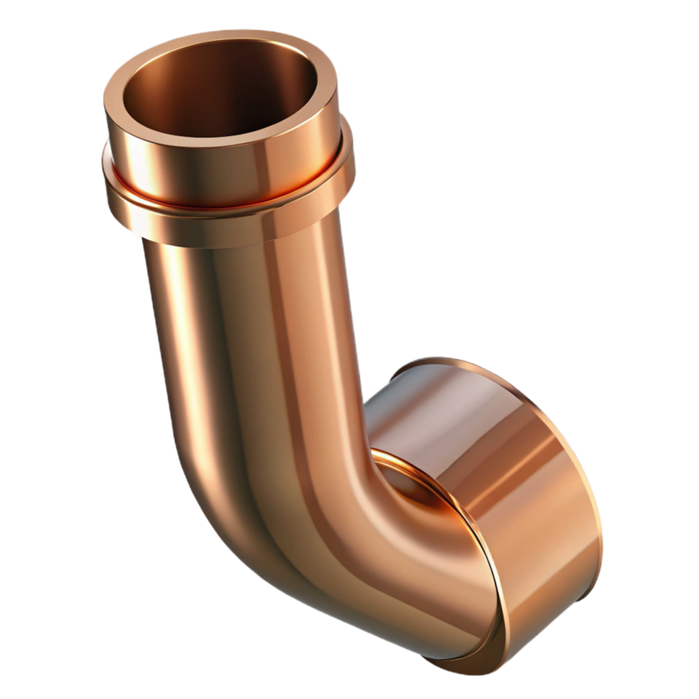 impressive standout Downspout, copper, NO BACKGROUND with Transparent Background. png
