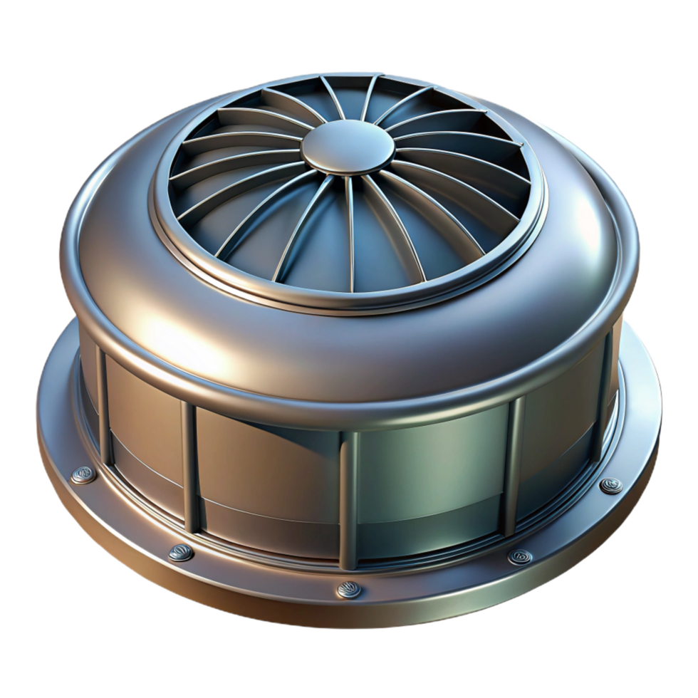 gorgeous unparalleled Roof vent, metal, circular, NO BACKGROUND with Transparent Background. png