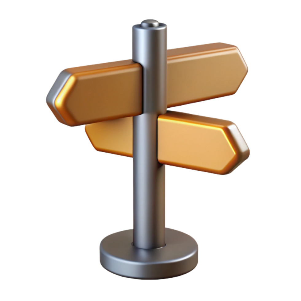 spectacular minimalist Street sign post, metal, NO BACKGROUND with Transparent Transparent Background. luxury png