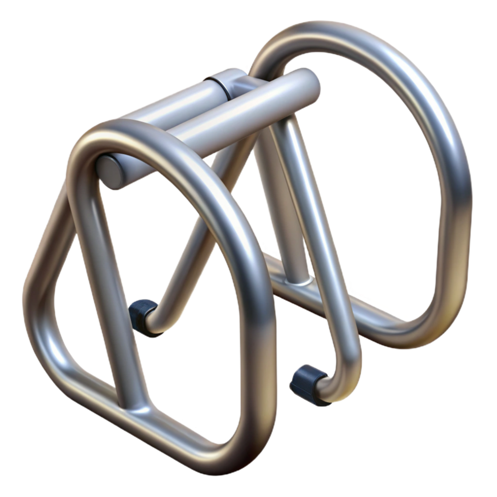 picturesque coastal Bicycle rack, metal loop, NO BACKGROUND with Transparent Background. exclusive png