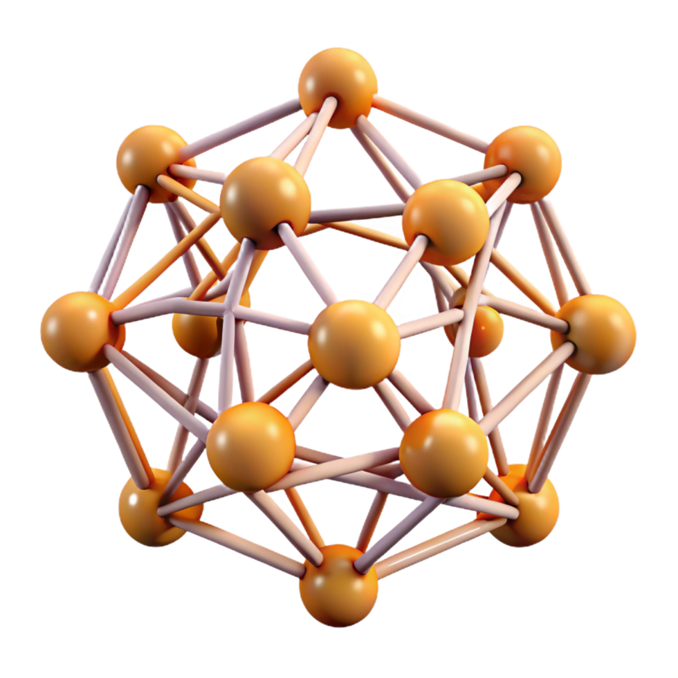 radiant modern A complex, geometric shape made of interconnected lines and dots. NO BACKGROUND with Transparent Background. studio quality png
