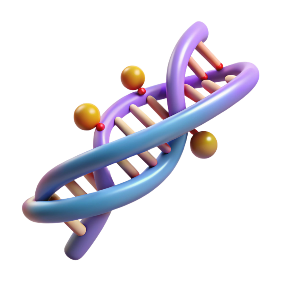 notable nordic A single, DNA strand with glowing nucleotides. NO BACKGROUND with Transparent Background. luxury png
