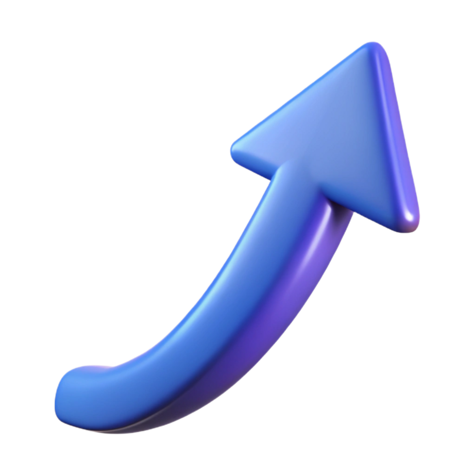 radiant dramatic gothic A single, arrow pointing upwards with a dynamic trail. NO BACKGROUND with Transparent Background. studio quality png