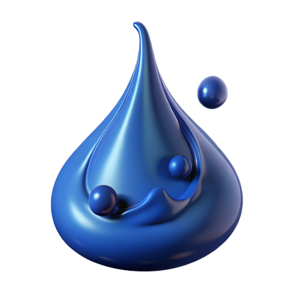 mesmerizing mysterious elegant A dynamic, flowing ink drop in water. NO BACKGROUND with Transparent Background. fine detail png