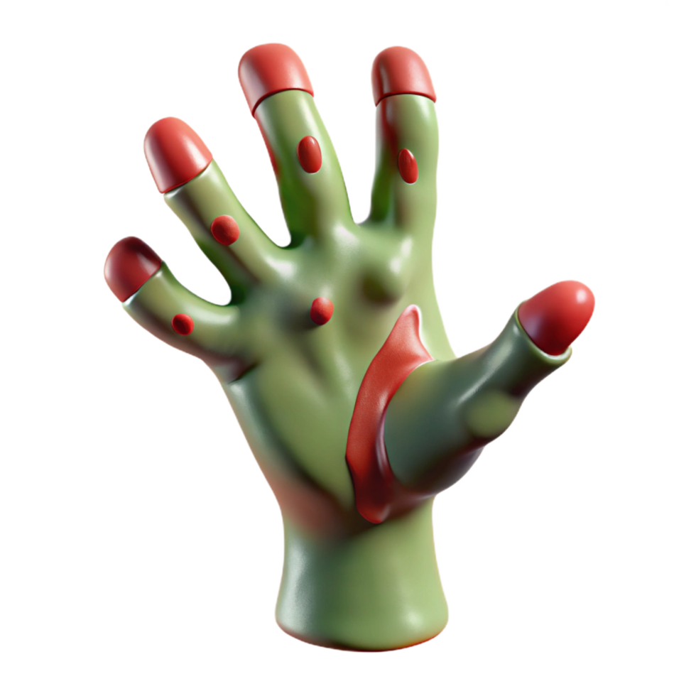 unforgettable gothic A single, decaying zombie hand reaching out, NO BACKGROUND with Transparent Background. top-tier png