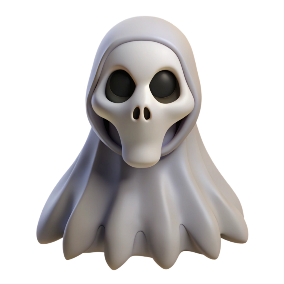 wonderful notable A scary, skeletal ghost figure, NO BACKGROUND with Transparent Background. png