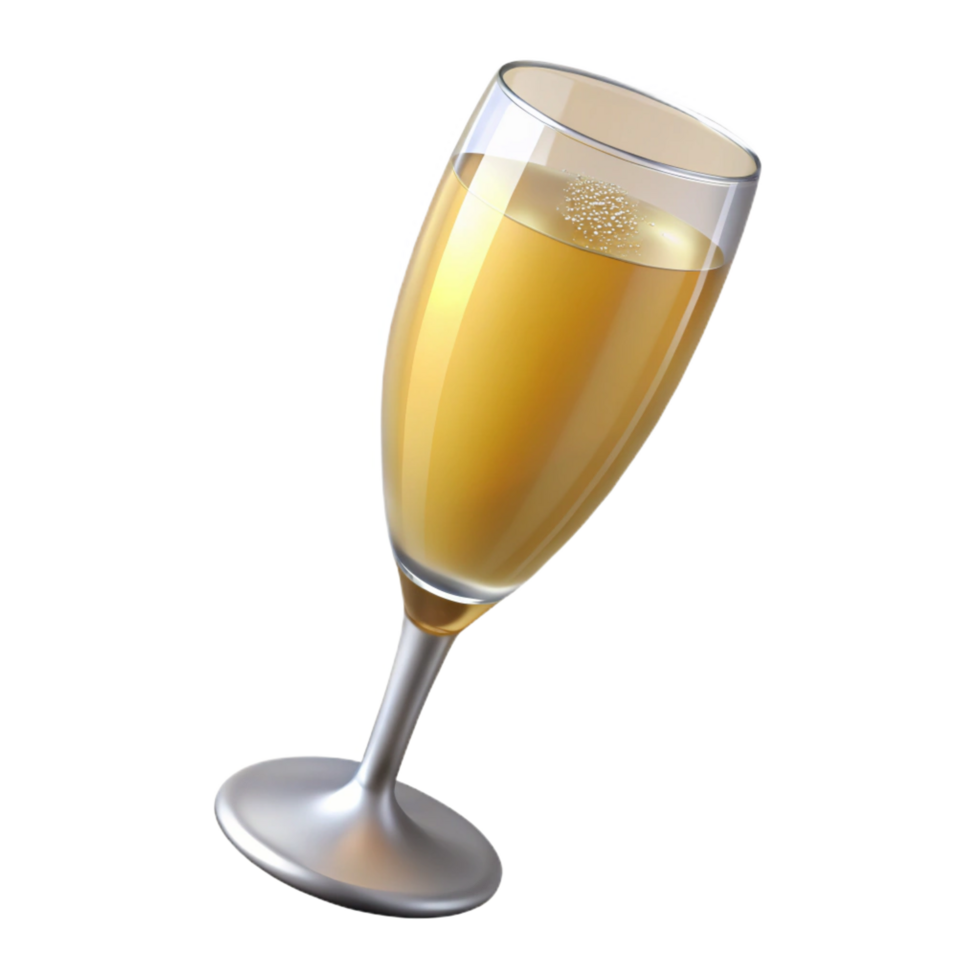 majestic mysterious rustic A glass of overflowing champagne. NO BACKGROUND with Transparent Background. flawless png