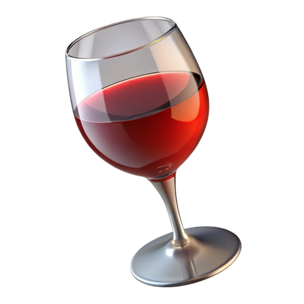 tranquil gorgeous A glass of red wine. NO BACKGROUND with Transparent Background. artisan png