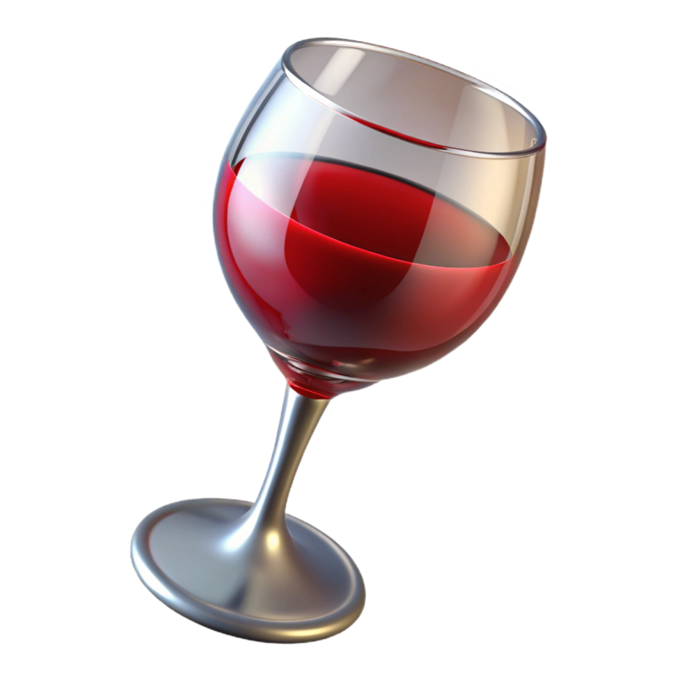 melancholic breathtaking A glass of red wine. NO BACKGROUND with Transparent Background. authentic png