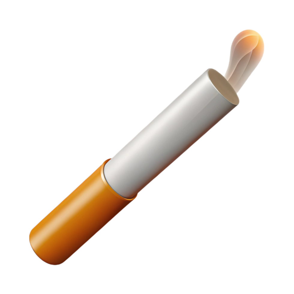 memorable renaissance A single, lit cigarette. NO BACKGROUND with Transparent Background. top-tier png
