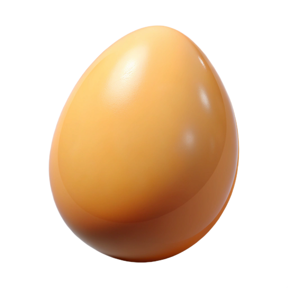 picturesque surreal A single, fresh egg. NO BACKGROUND with Transparent Background. premium png
