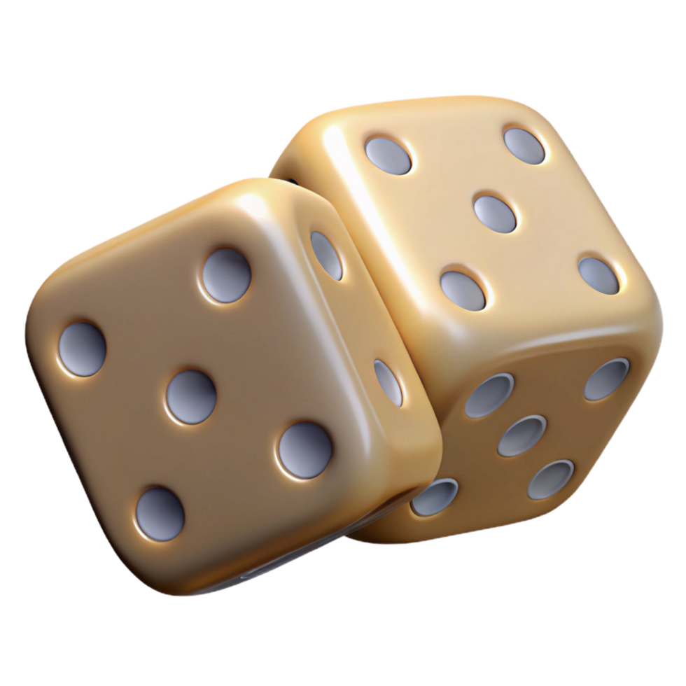 mesmerizing coastal A pair of dice showing snake eyes. NO BACKGROUND with Transparent Background. artisan png