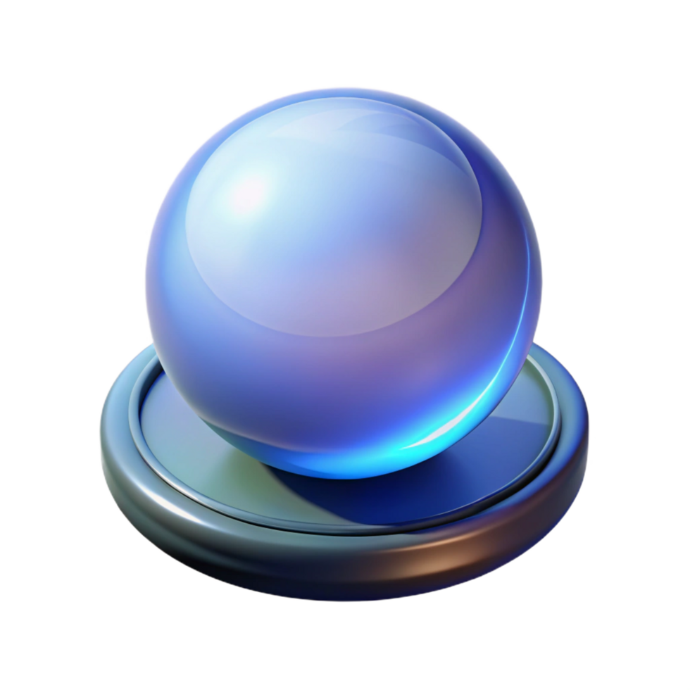 signature tropical A levitating orb of pure energy. NO BACKGROUND with Transparent Background. perfect clarity png