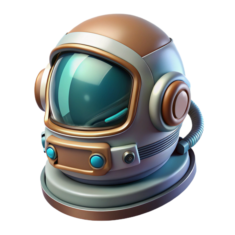 hypnotic organic Highly detailed spacesuit helmet with HUD display. NO BACKGROUND with Transparent Background. gallery standard png