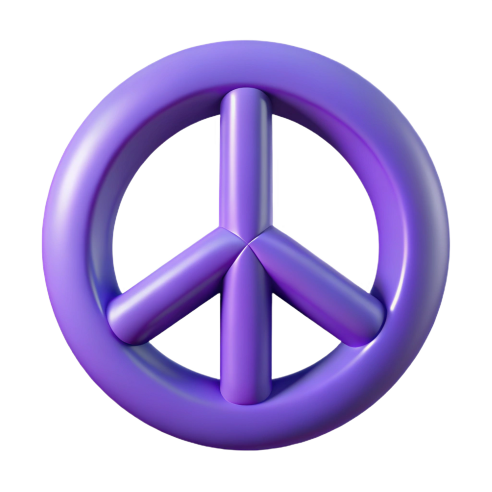 passionate extraordinary A single, abstract symbol representing peace. NO BACKGROUND with Transparent Background. authentic png