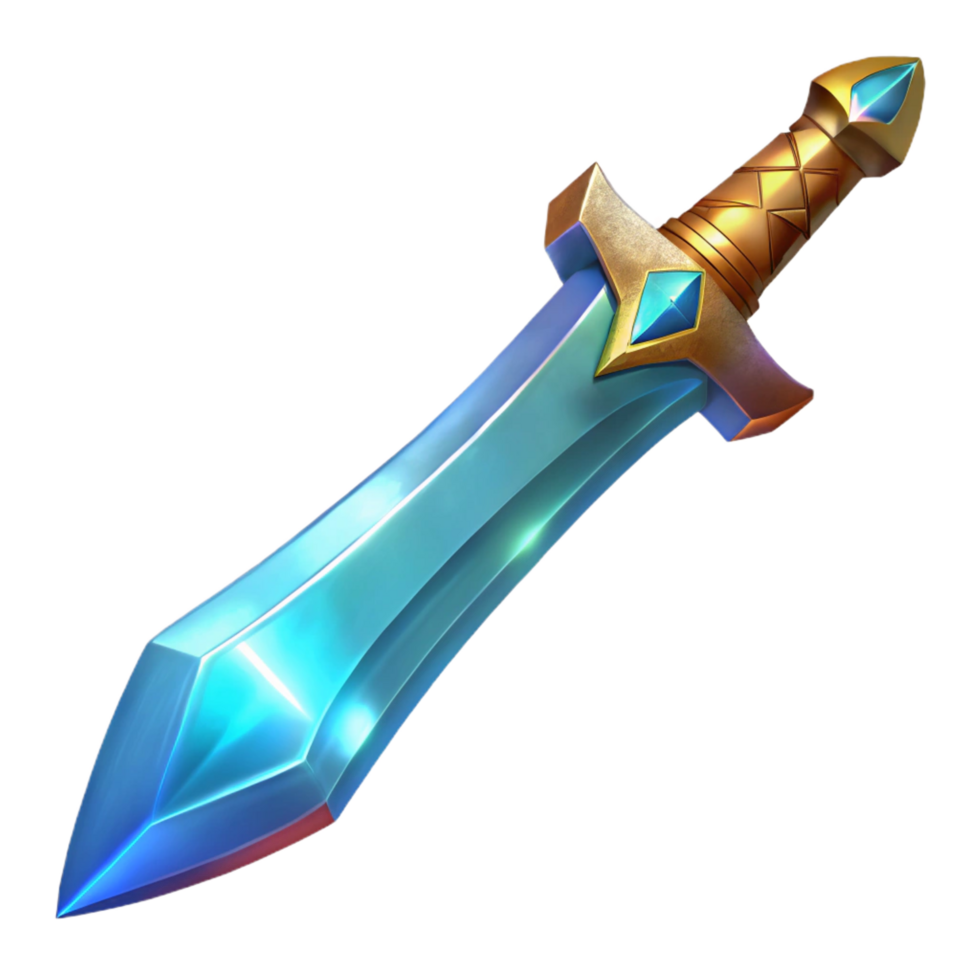 majestic melancholic nordic A gleaming magical sword with intricate runes etched into the blade. NO BACKGROUND with Transparent Background. perfect clarity png