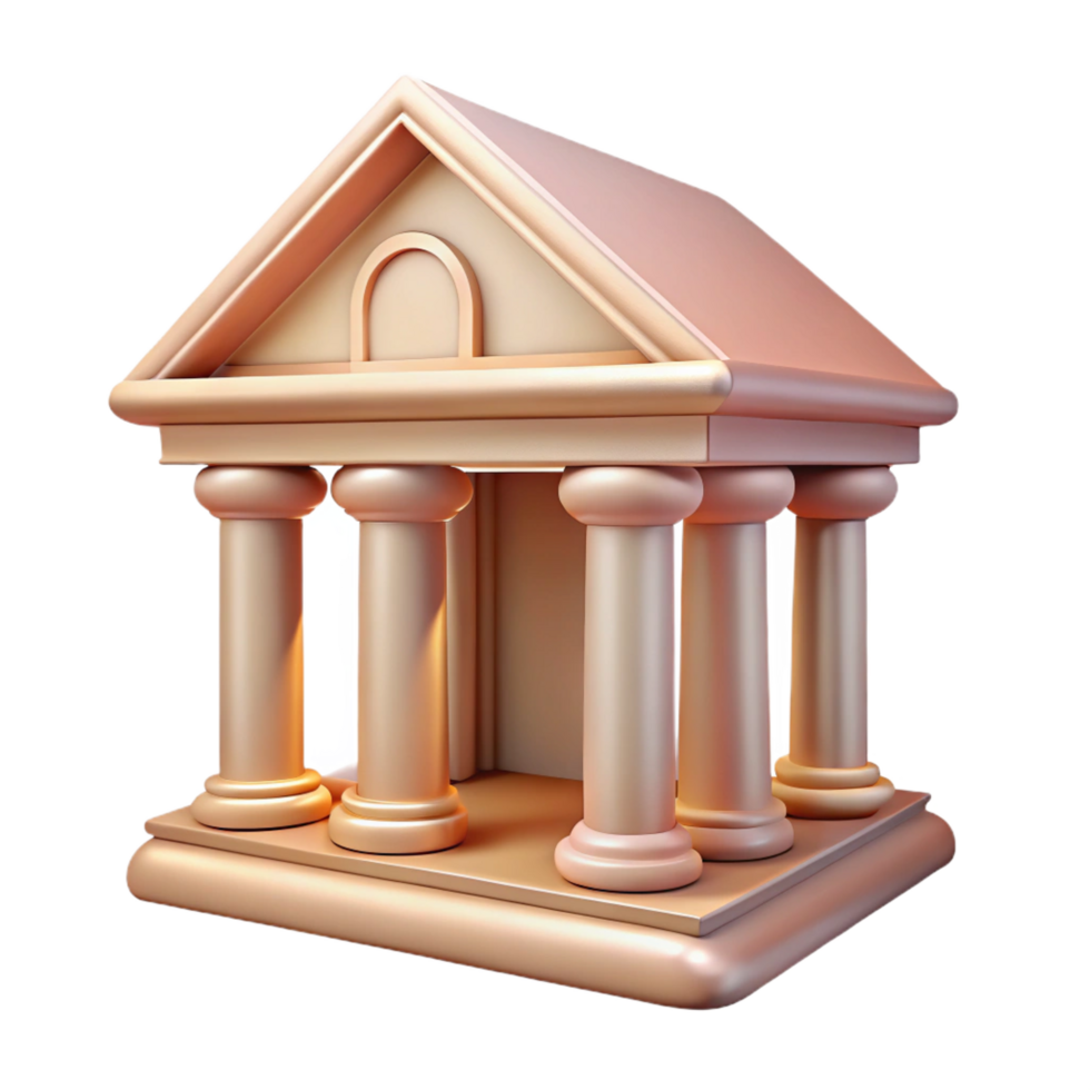 picturesque contemporary Classical pediment, triangular shape, decorative molding. NO BACKGROUND with Transparent Background. 8K png