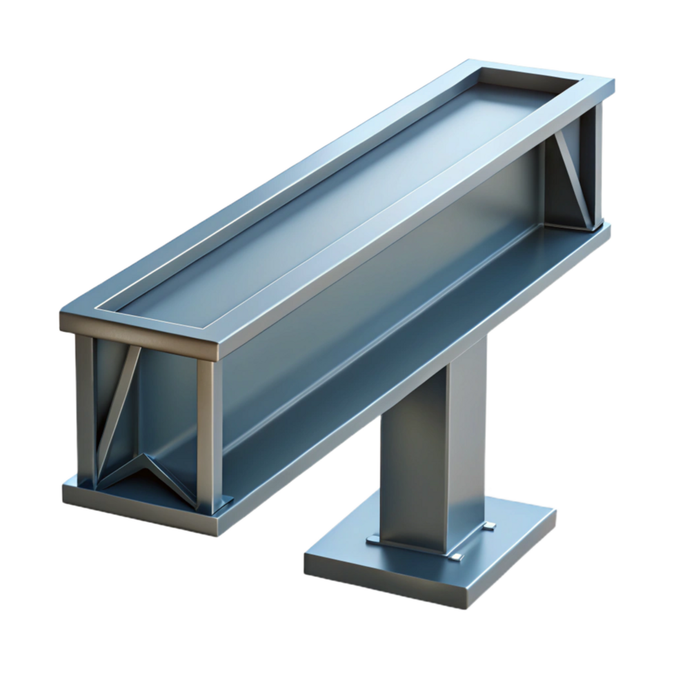 mesmerizing unparalleled Steel beam, I-beam, structural support. NO BACKGROUND with Transparent Background. png