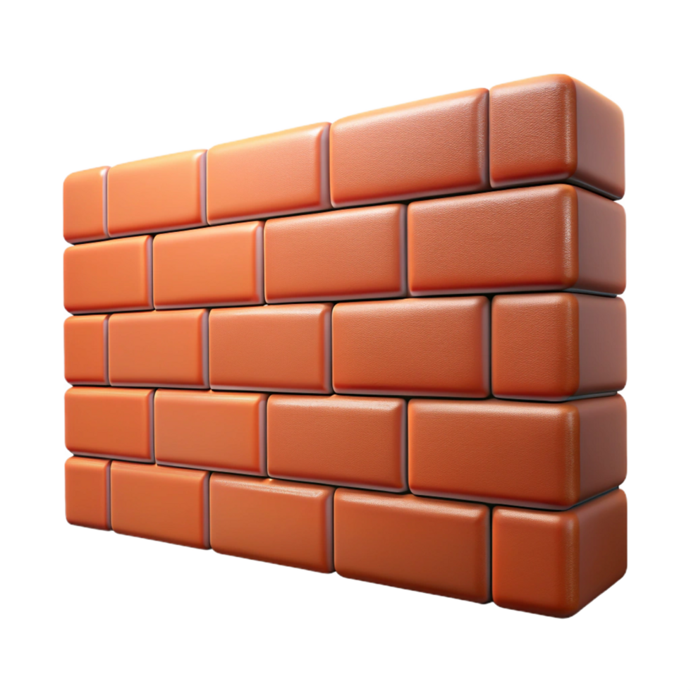 rare renaissance Brick wall, various bond patterns, textured surface. NO BACKGROUND with Transparent Background. genuine png