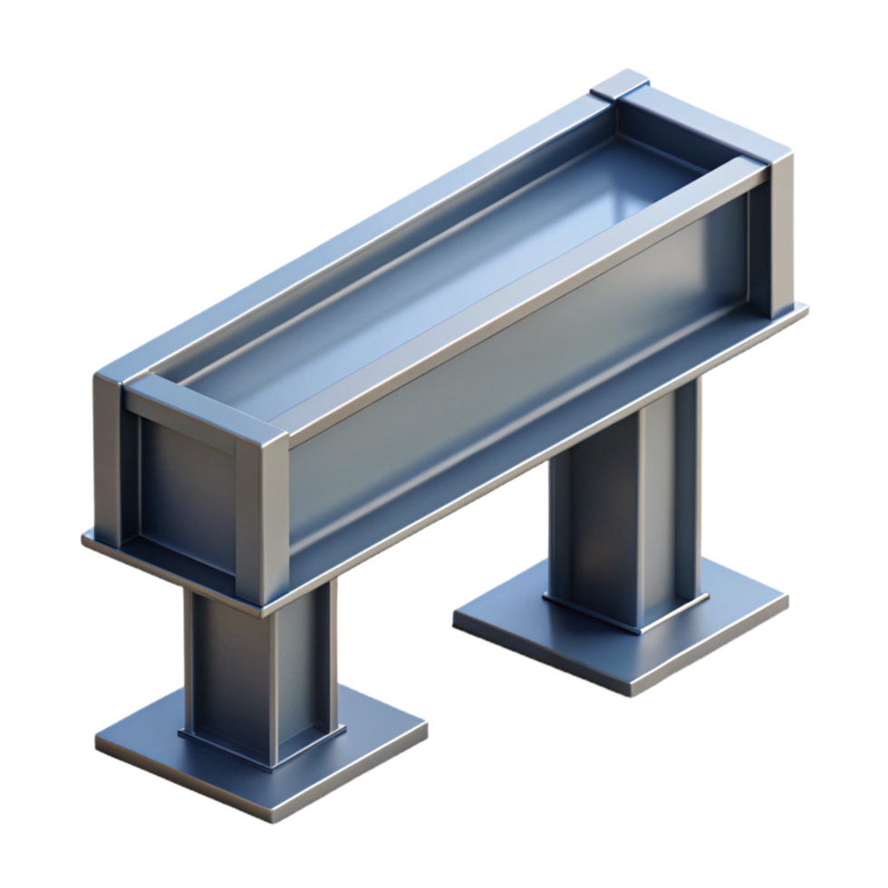 standout gothic Steel beam, I-beam, structural support. NO BACKGROUND with Transparent Background. precision png