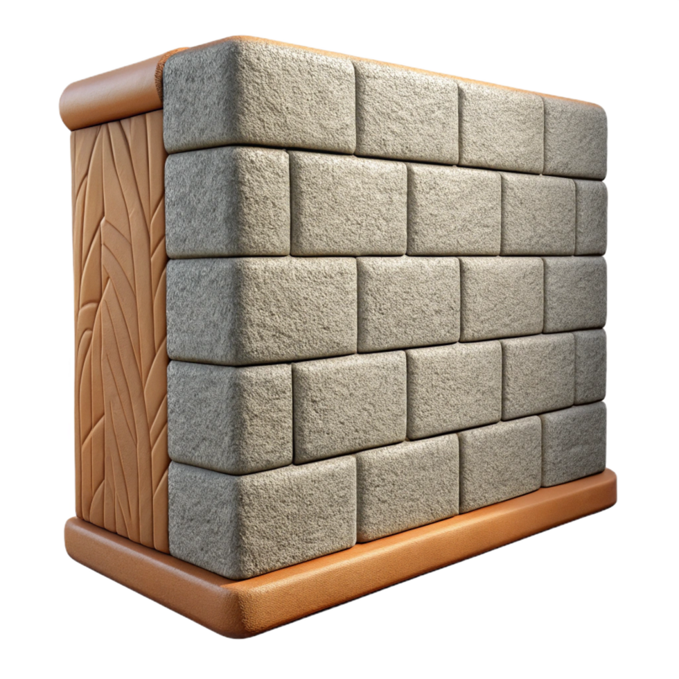 melancholic beautiful Stucco wall, textured finish, exterior cladding. NO BACKGROUND with Transparent Background. original png