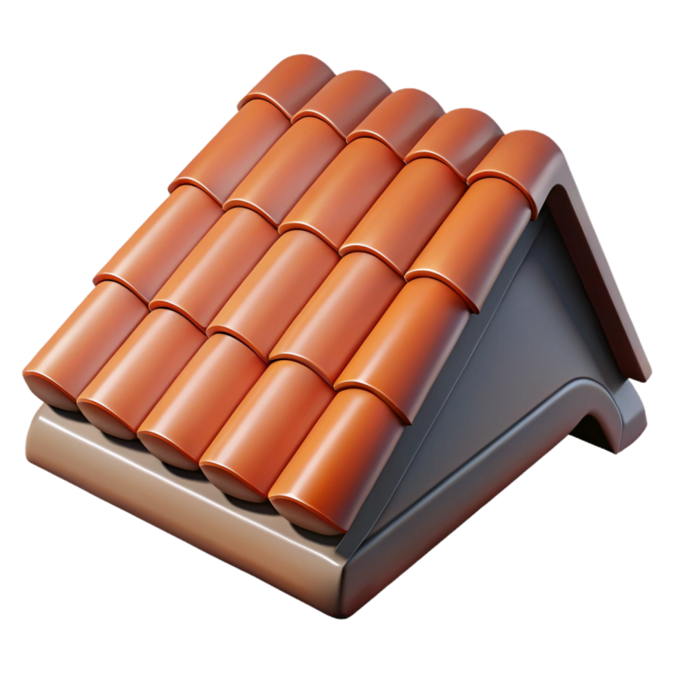 peaceful hypnotic Roof shingle, asphalt or tile, protective covering. NO BACKGROUND with Transparent Background. top-tier png