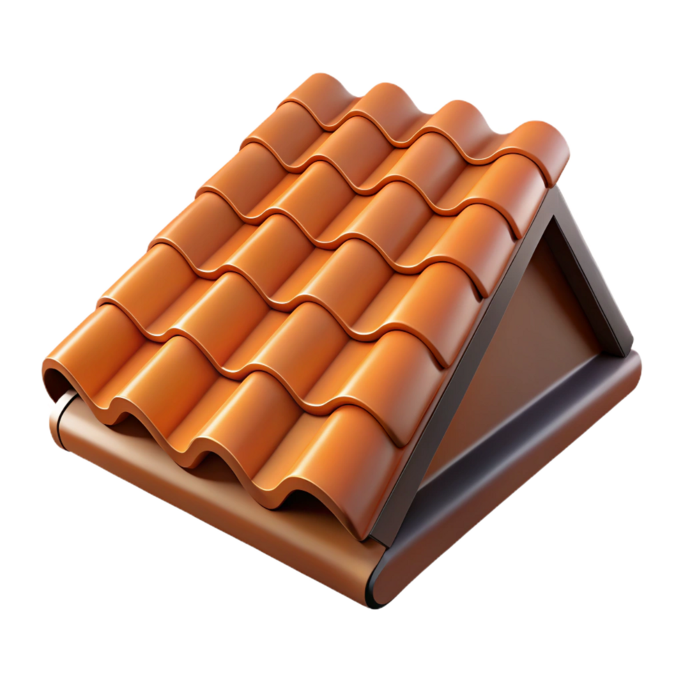 spectacular celebrated Roof shingle, asphalt or tile, protective covering. NO BACKGROUND with Transparent Background. png