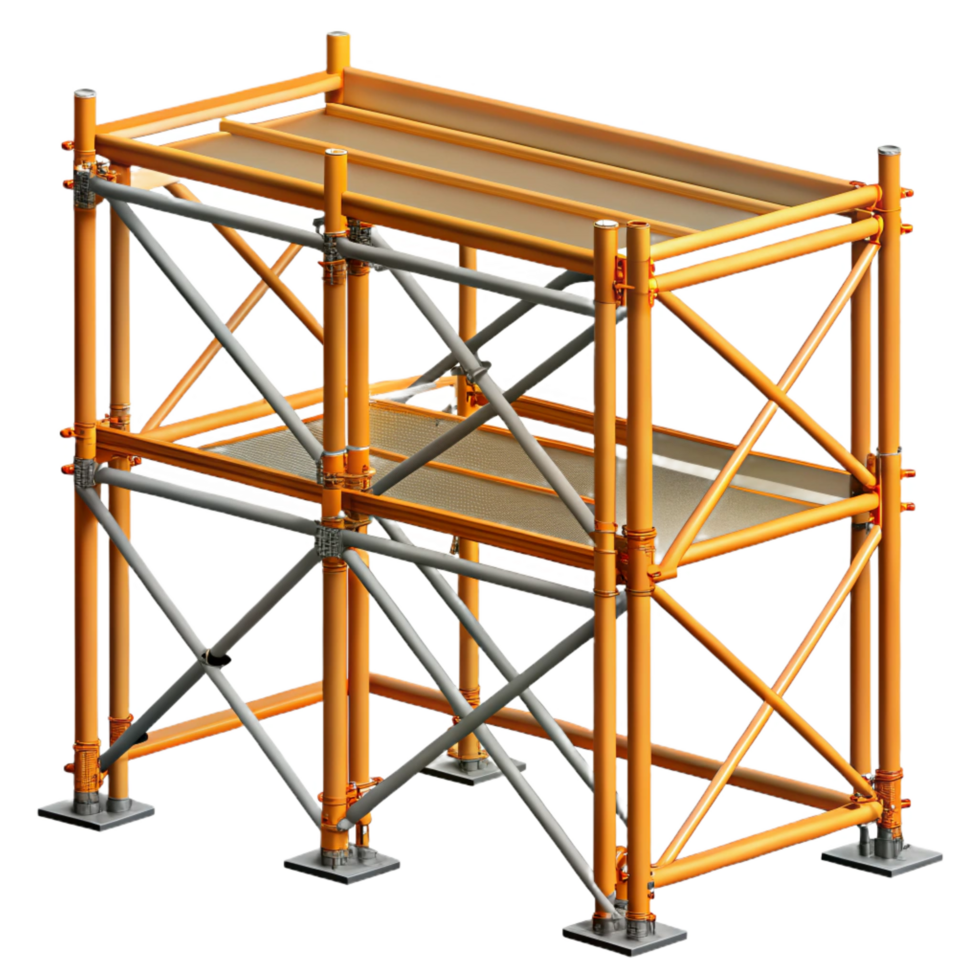 stunning acclaimed Scaffolding, temporary structure, construction support. NO BACKGROUND with Transparent Background. png