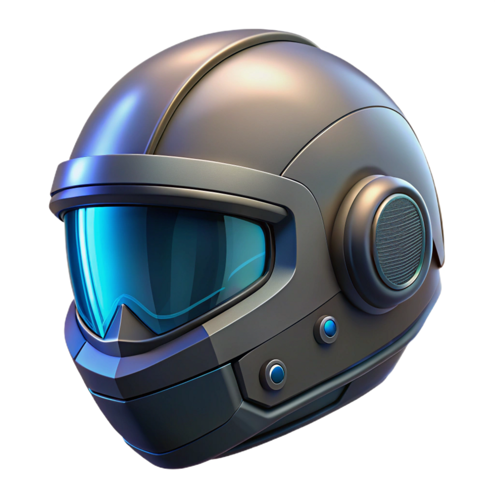 radiant quintessential Cyberpunk motorcycle helmet with integrated HUD, NO BACKGROUND with Transparent Background. png