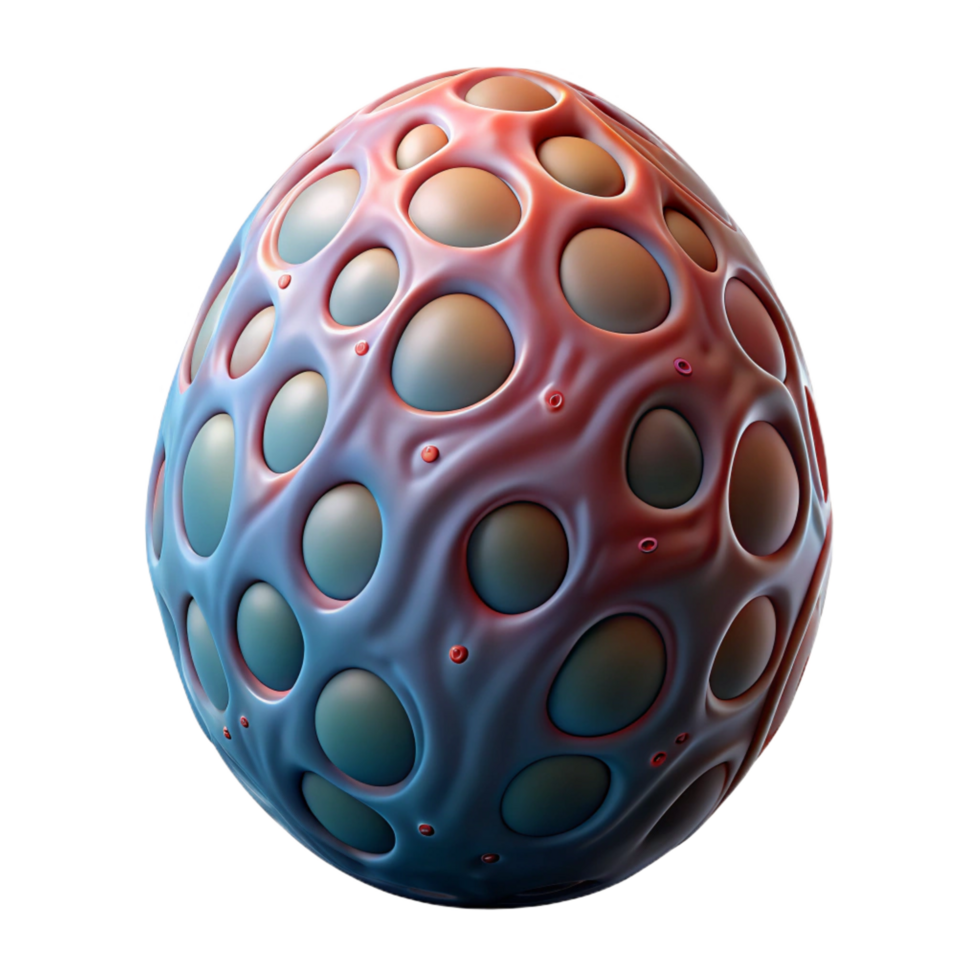 intense exquisite Alien egg with pulsating veins, NO BACKGROUND with Transparent Background. gallery standard png