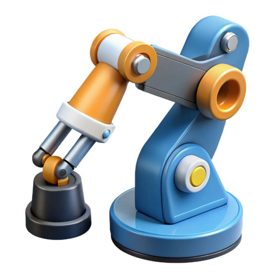 magnificent renaissance Advanced robotic arm with interchangeable tools, NO BACKGROUND with Transparent Background. ultra HD png