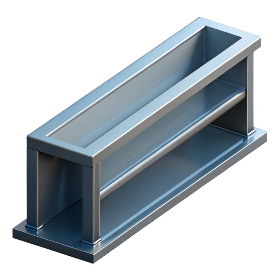 fascinating melancholic traditional Technical drawing of a steel beam NO BACKGROUND with Transparent Background. premium png