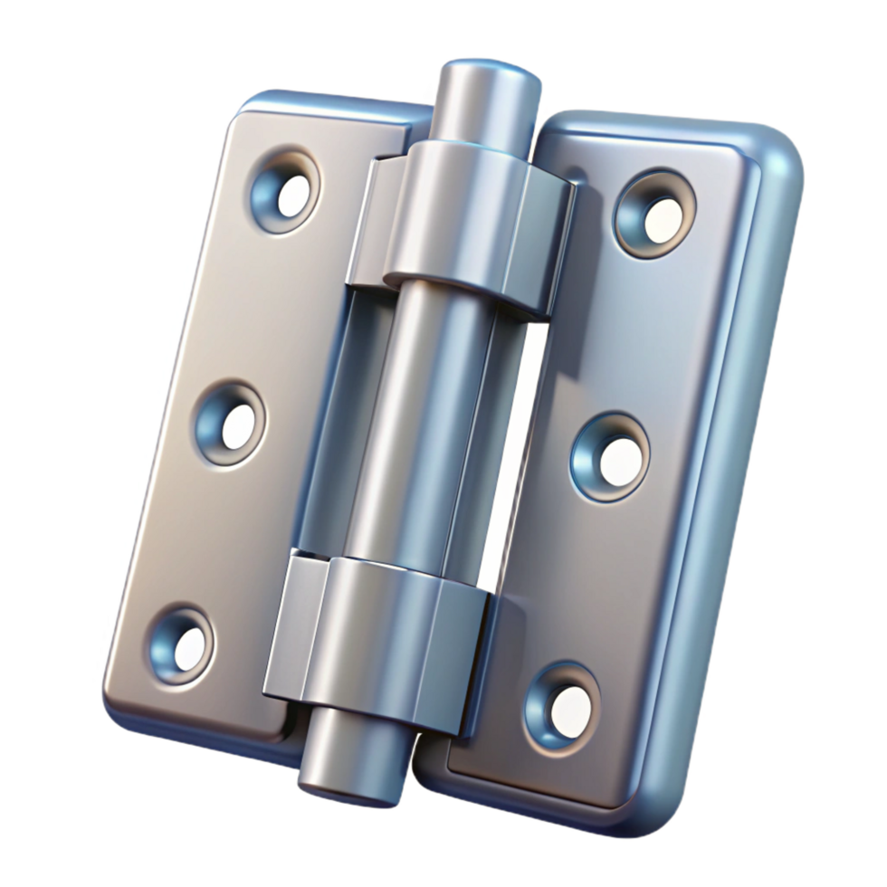 spectacular elegant Detailed illustration of a door hinge NO BACKGROUND with Transparent Background. original png