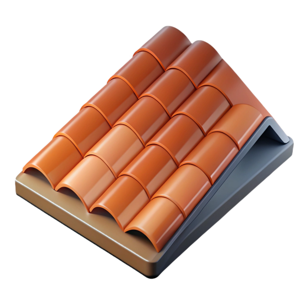 fascinating memorable Technical drawing of a roof shingle NO BACKGROUND with Transparent Background. png