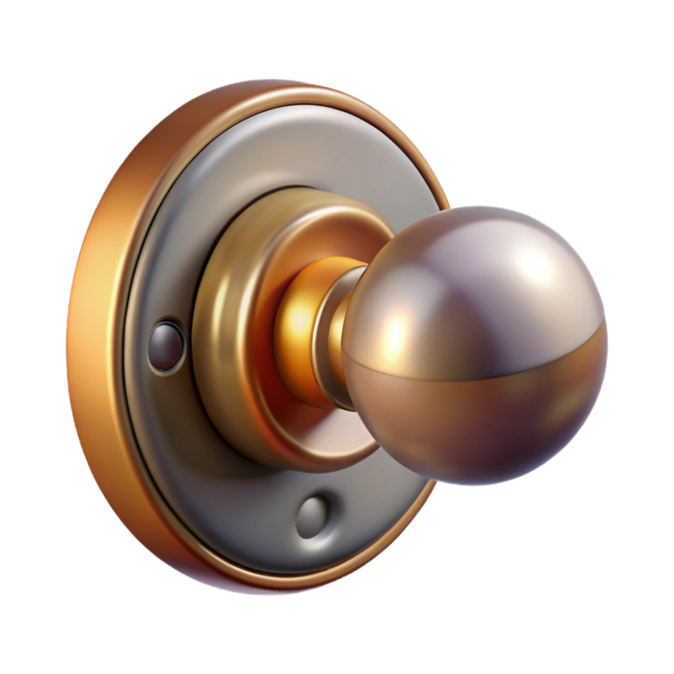 notable bohemian Detailed illustration of a door knob NO BACKGROUND with Transparent Background. artisan png