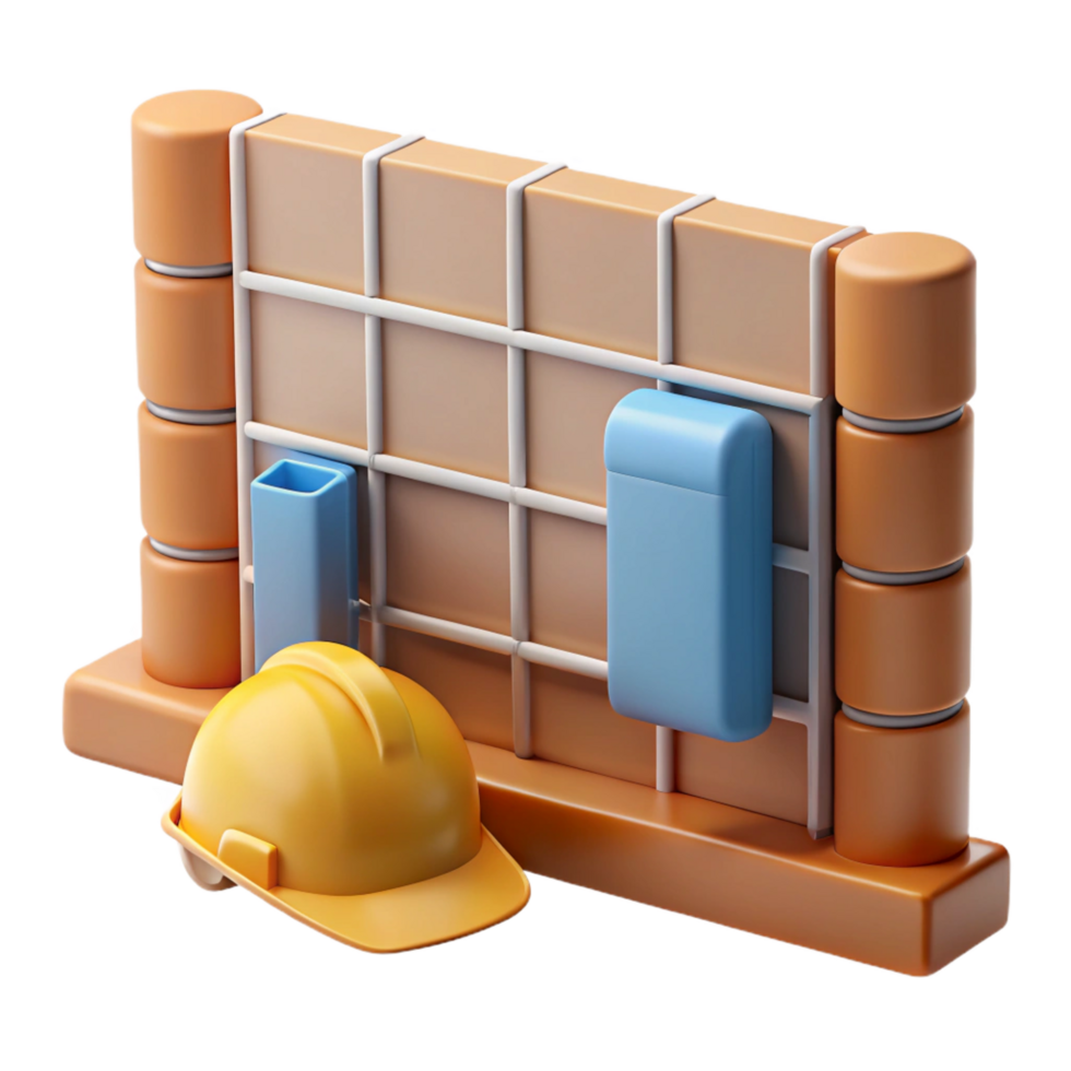 majestic tranquil rustic Construction plan for a wall stud NO BACKGROUND with Transparent Background. professional png
