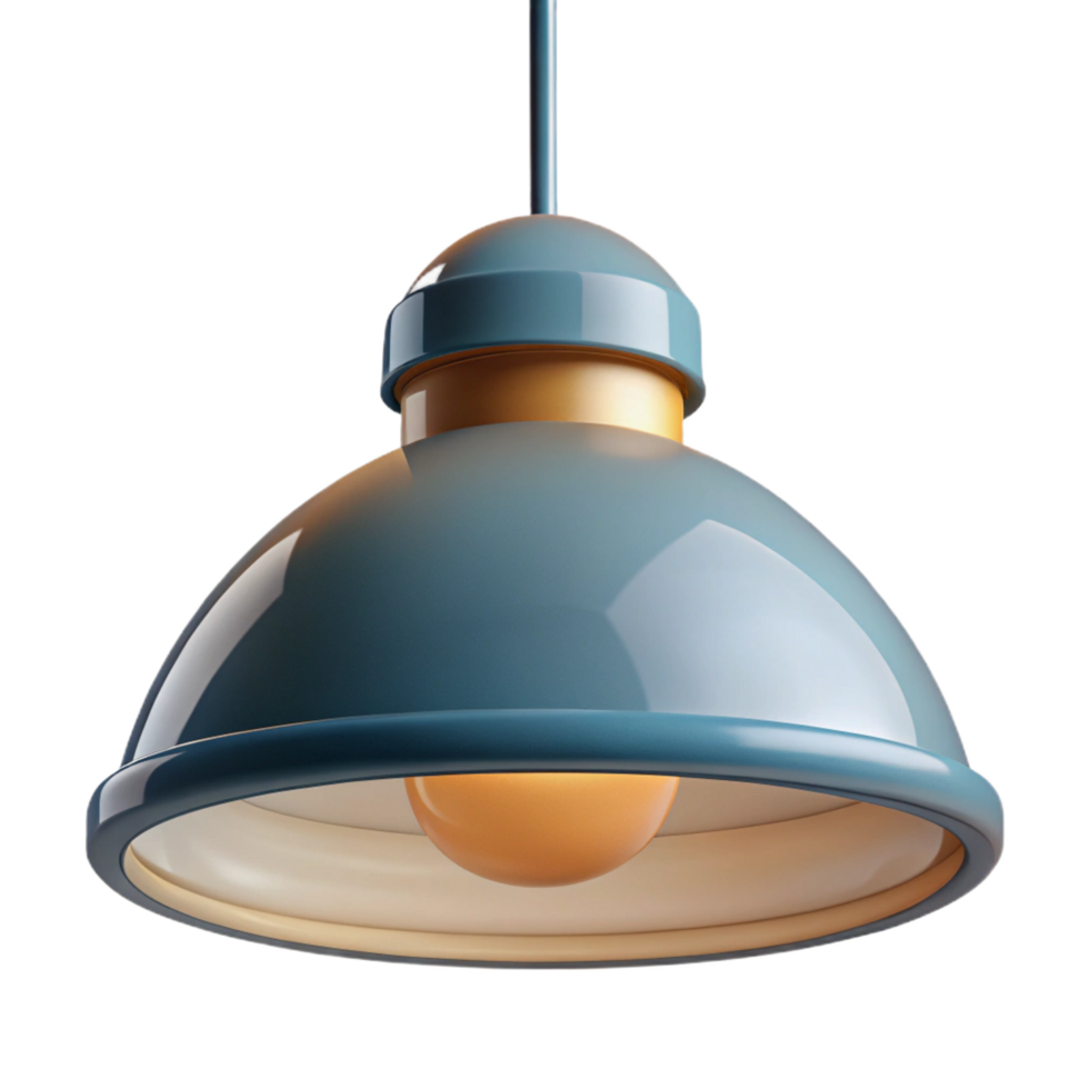 tranquil stunning 3D model of a modern pendant light NO BACKGROUND with Transparent Background. professional png