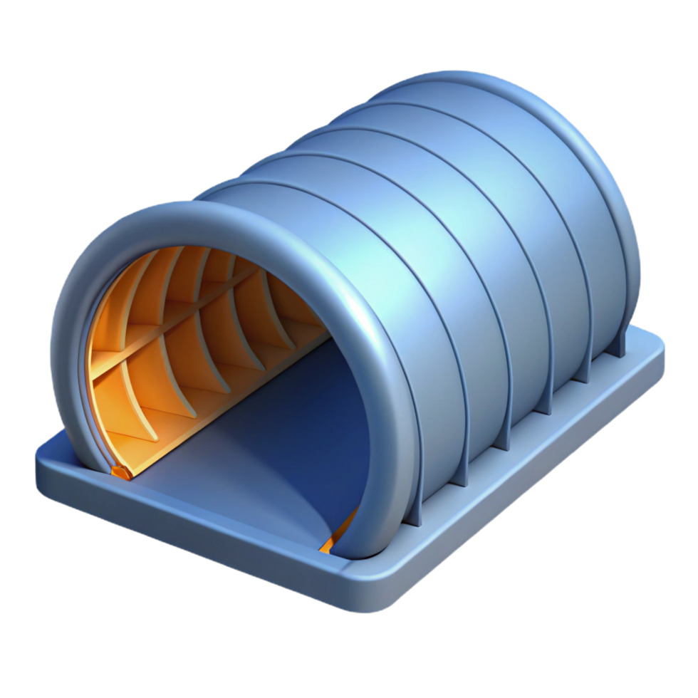 mesmerizing dramatic art deco Technical drawing of a tunnel lining NO BACKGROUND with Transparent Background. artisan png