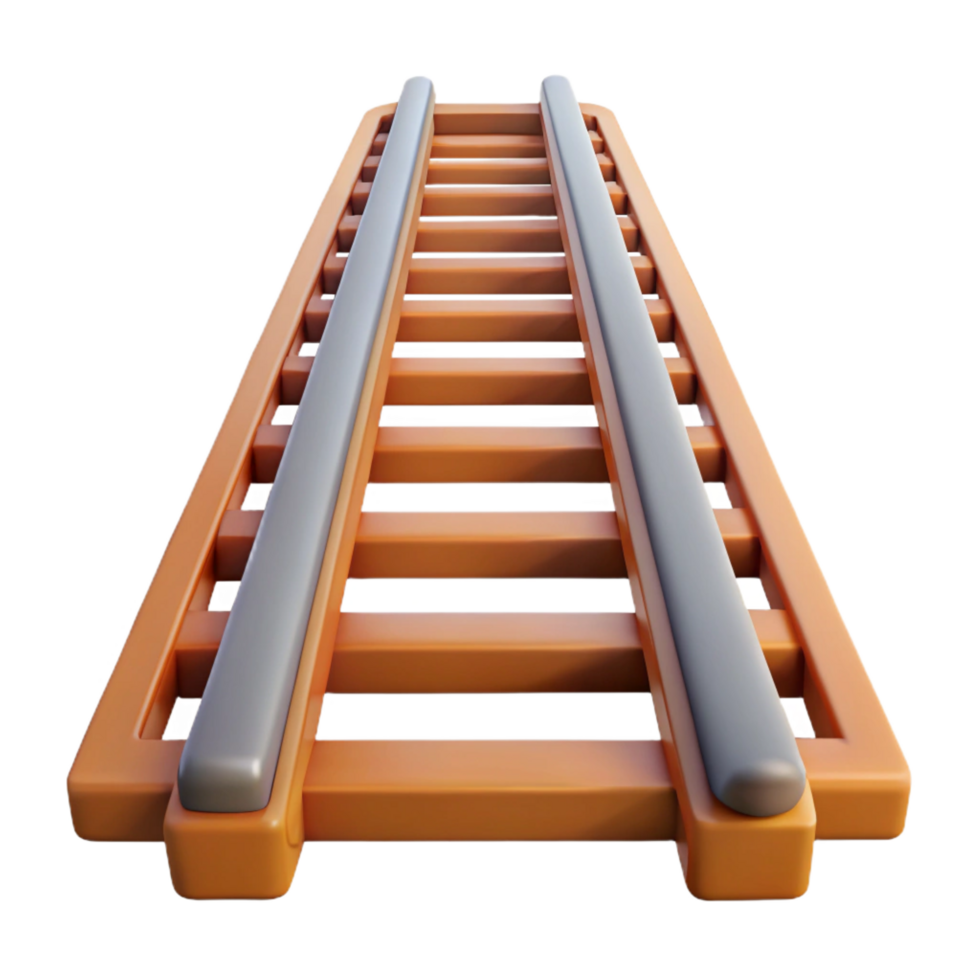 pristine calm rustic Technical drawing of a railway track NO BACKGROUND with Transparent Background. luxury png