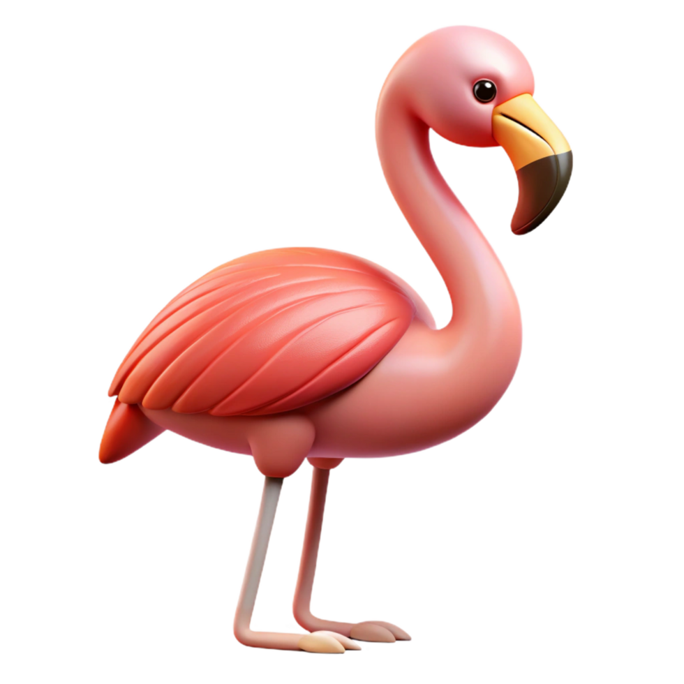 glorious ethereal baroque A flamingo, greater flamingo, NO BACKGROUND with Transparent Background. gallery standard png